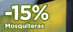 15% de descuento en mosquiteras